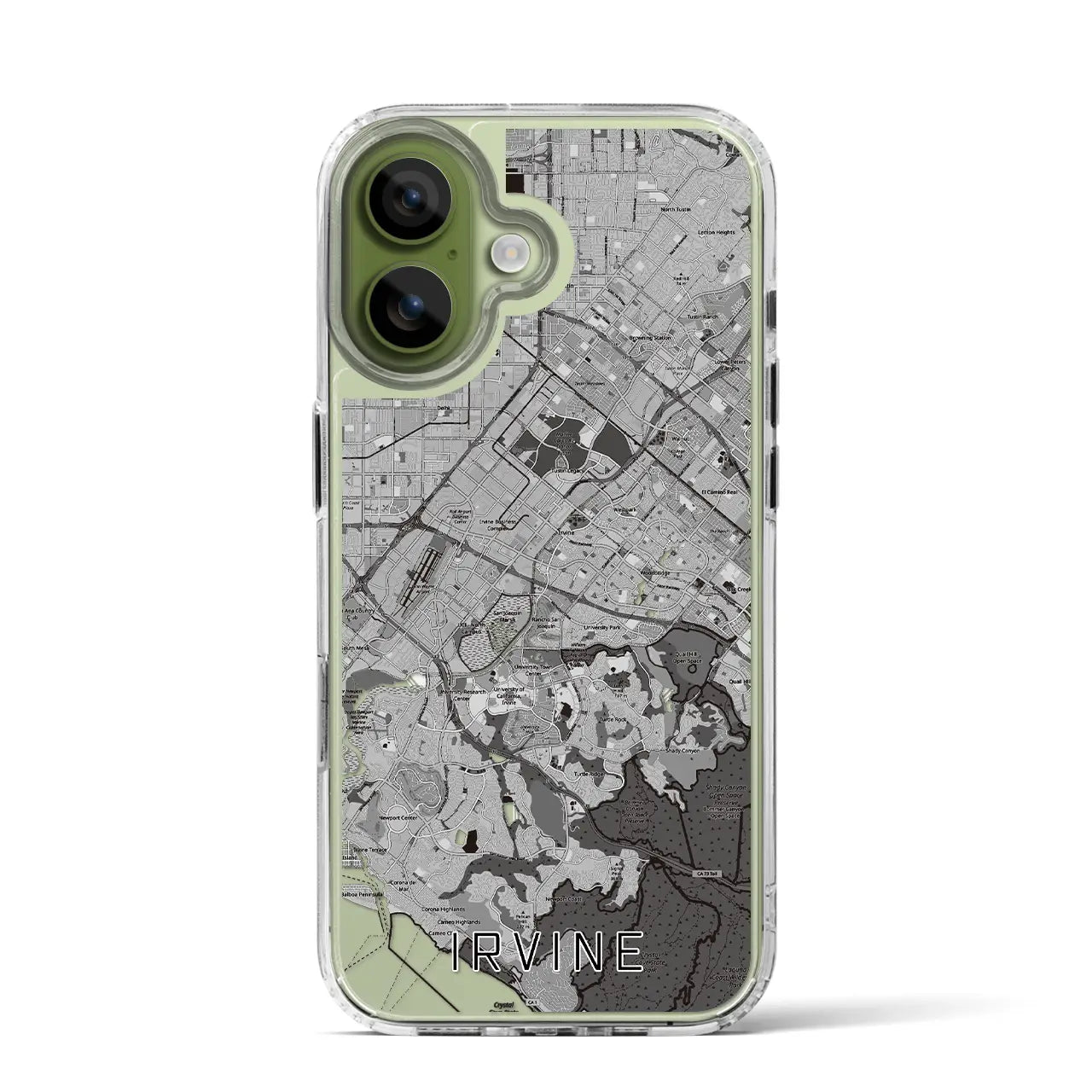 【アーバイン(アメリカ)】地図柄iPhoneケース(MagSafeタイプ)