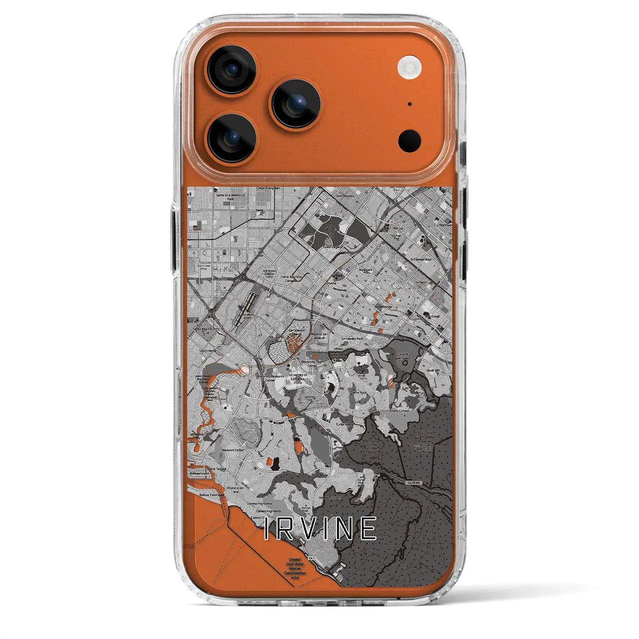【アーバイン(アメリカ)】地図柄iPhoneケース(MagSafeタイプ)