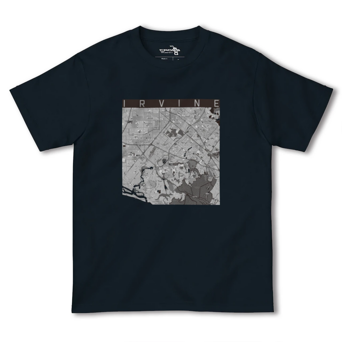 【アーバイン(アメリカ)】地図柄ヘビーウェイトTシャツ