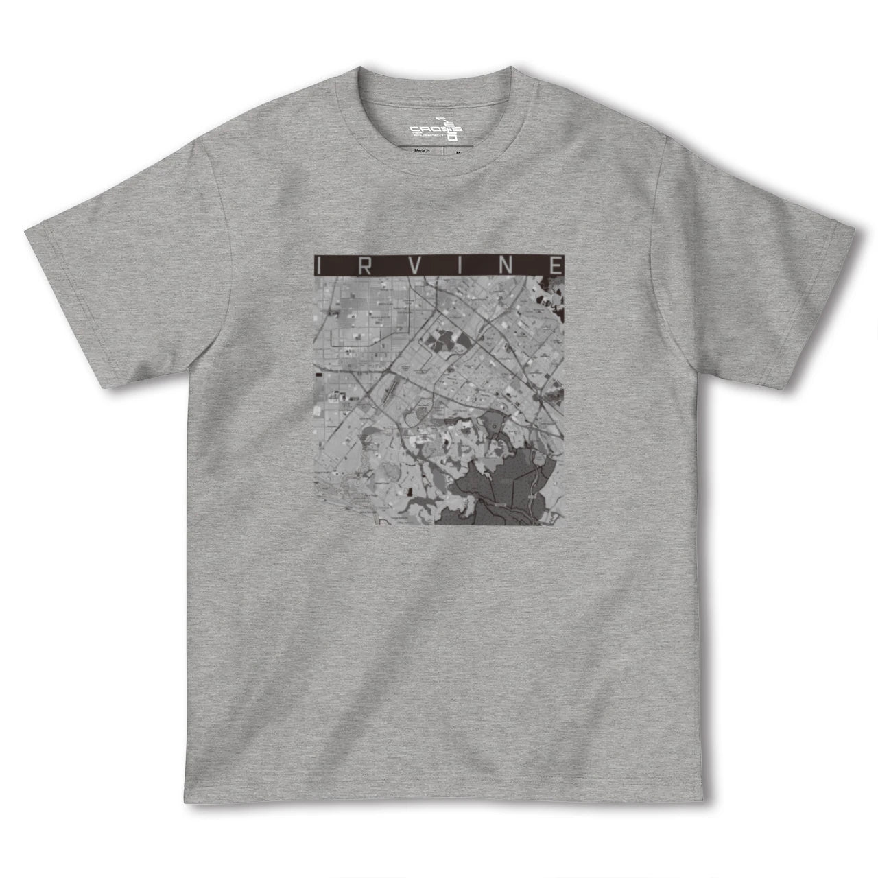 【アーバイン(アメリカ)】地図柄ヘビーウェイトTシャツ