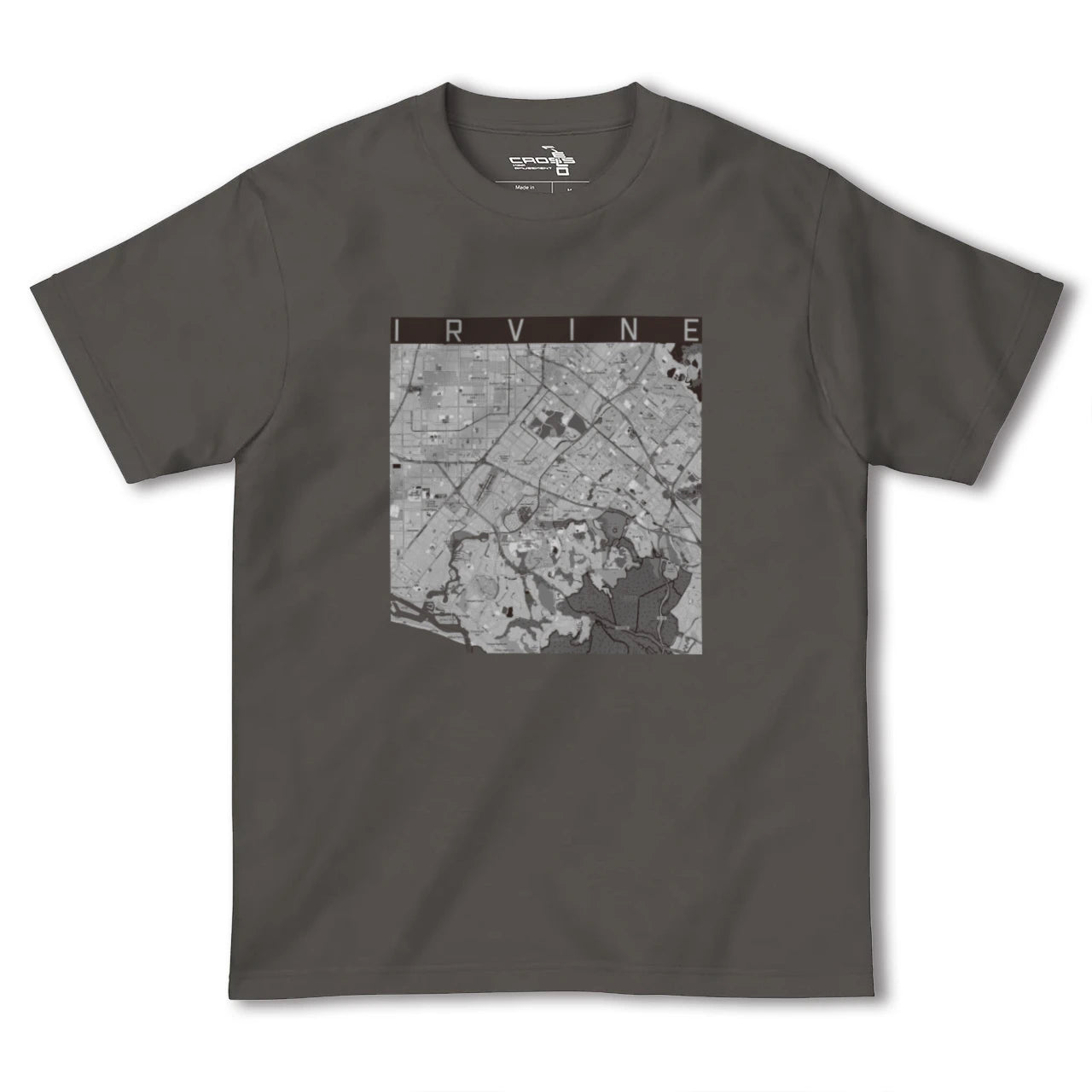 【アーバイン(アメリカ)】地図柄ヘビーウェイトTシャツ