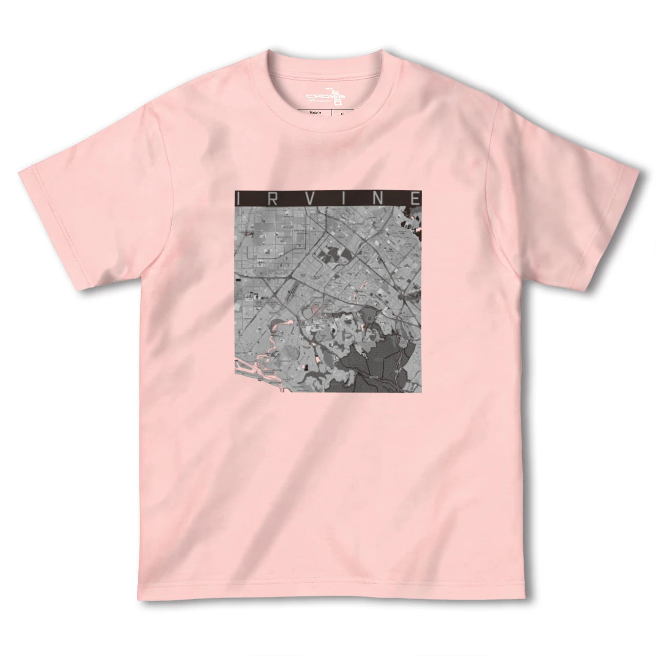 【アーバイン(アメリカ)】地図柄ヘビーウェイトTシャツ