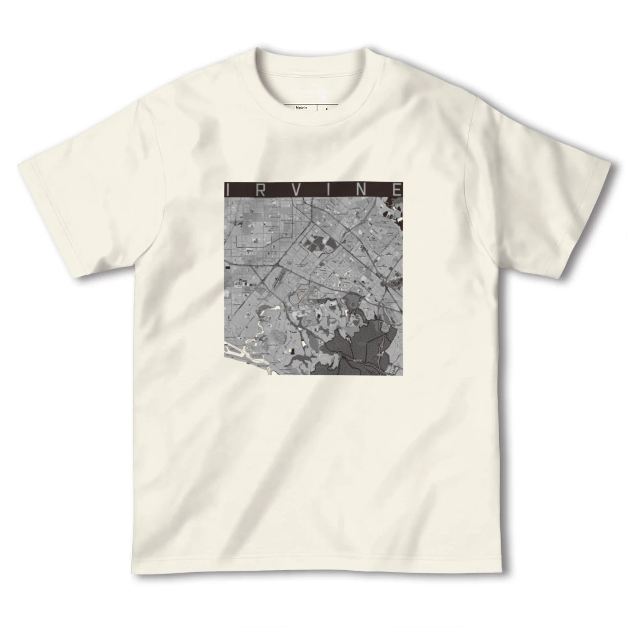 【アーバイン(アメリカ)】地図柄ヘビーウェイトTシャツ
