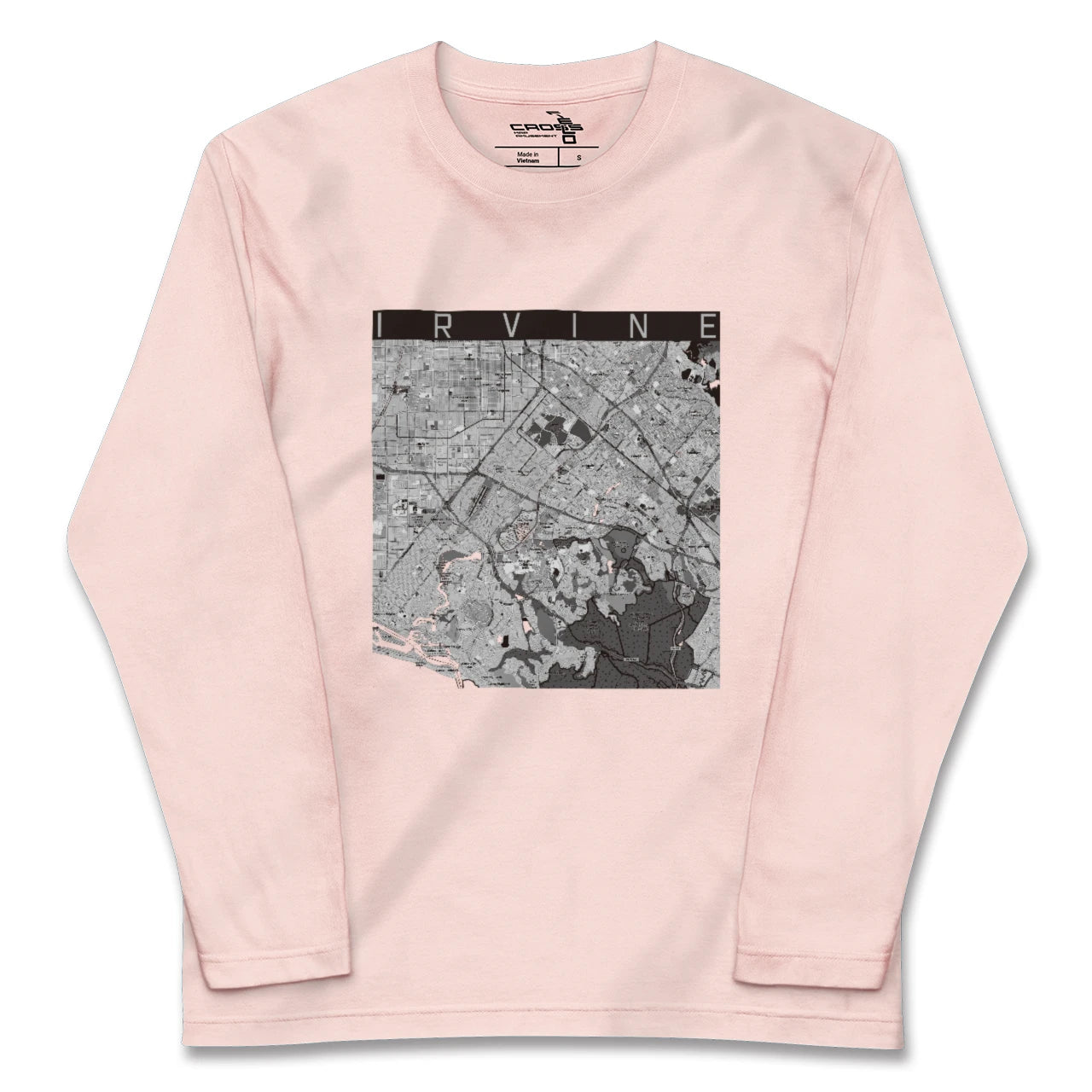 【アーバイン(アメリカ)】地図柄ロングスリーブTシャツ