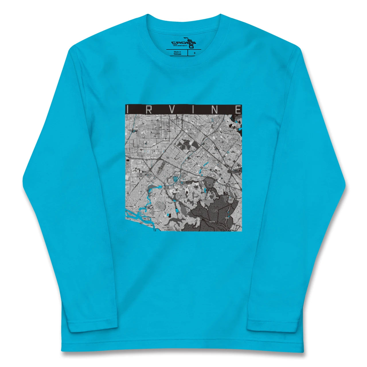 【アーバイン(アメリカ)】地図柄ロングスリーブTシャツ