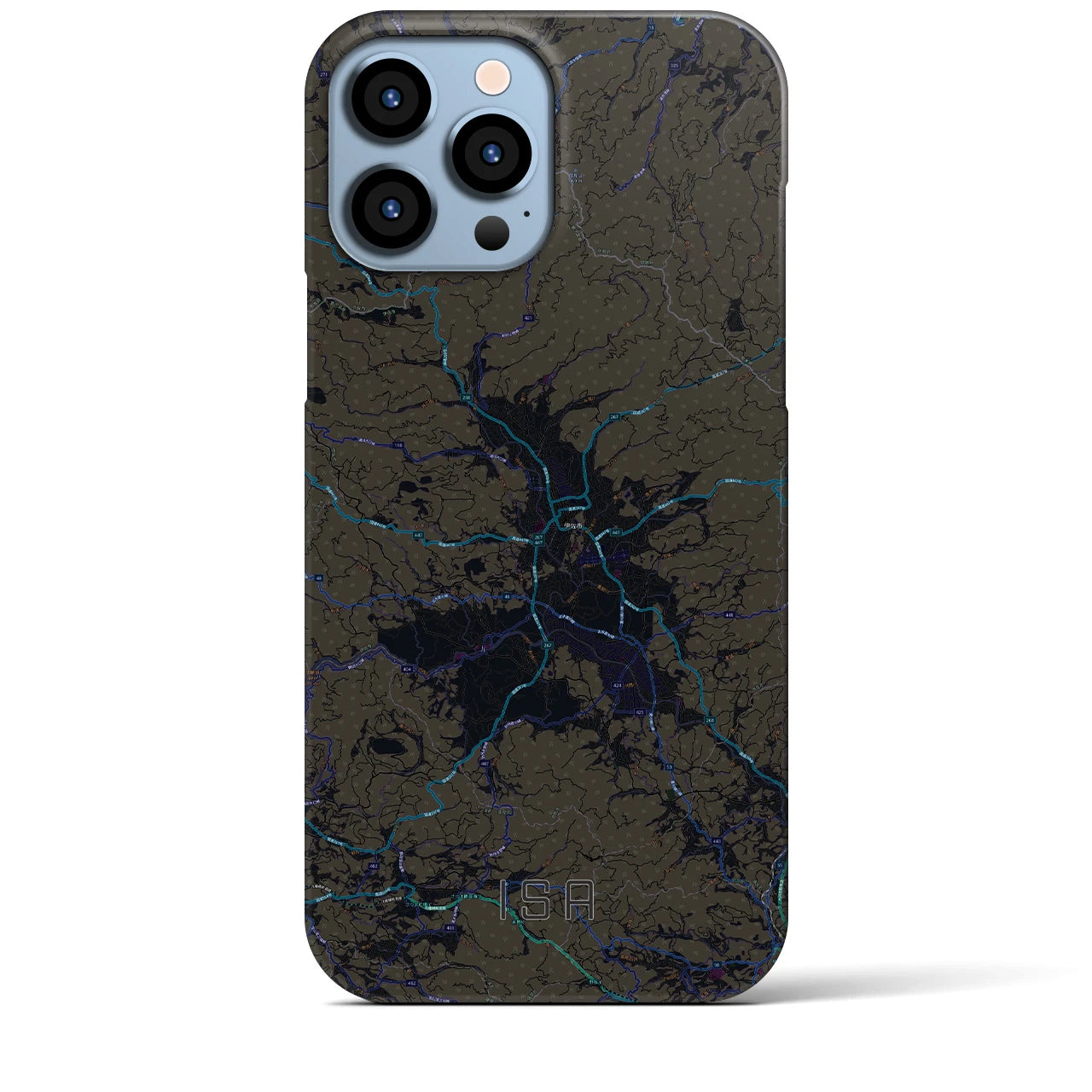 【伊佐(鹿児島県)】地図柄iPhoneケース(バックカバータイプ)