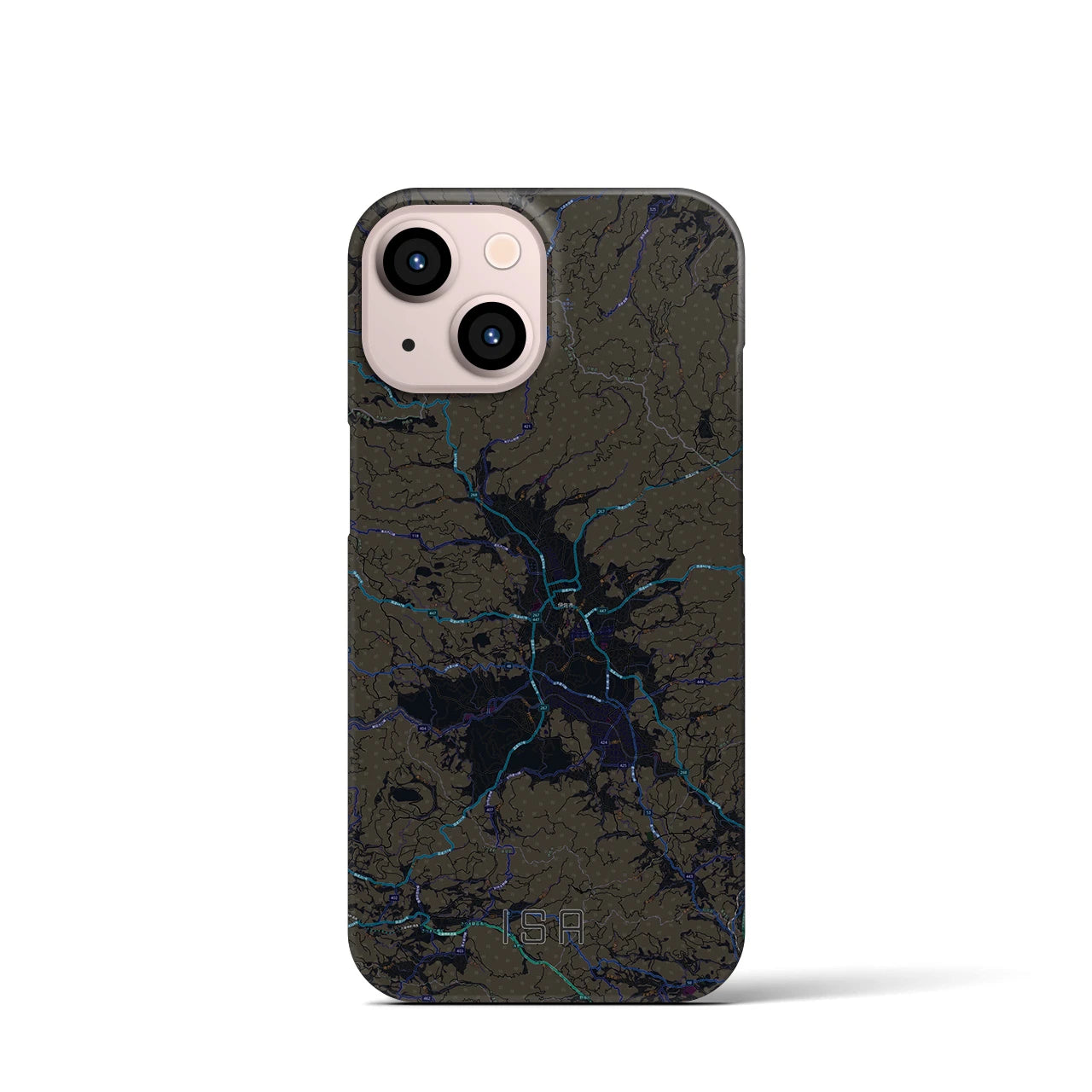 【伊佐(鹿児島県)】地図柄iPhoneケース(バックカバータイプ)