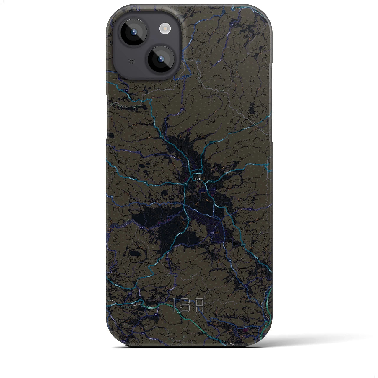 【伊佐(鹿児島県)】地図柄iPhoneケース(バックカバータイプ)