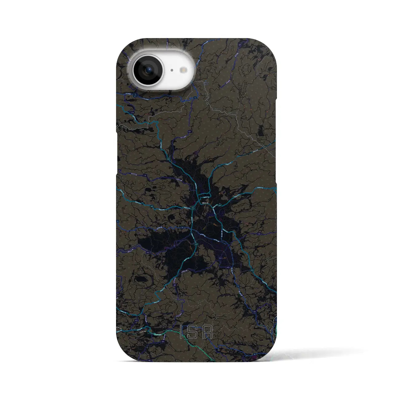 【伊佐(鹿児島県)】地図柄iPhoneケース(バックカバータイプ)