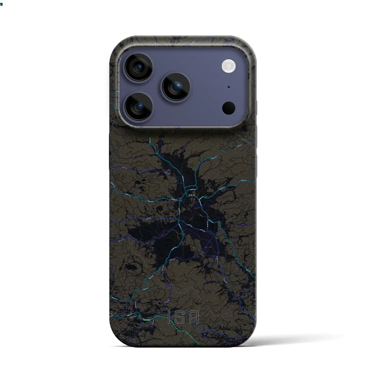 【伊佐(鹿児島県)】地図柄iPhoneケース(バックカバータイプ)