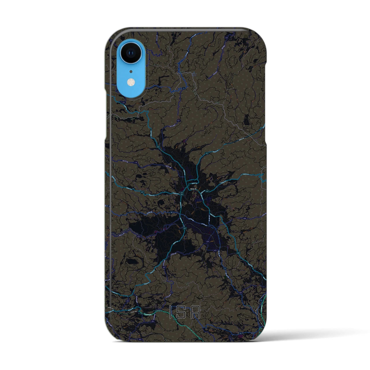 【伊佐(鹿児島県)】地図柄iPhoneケース(バックカバータイプ)