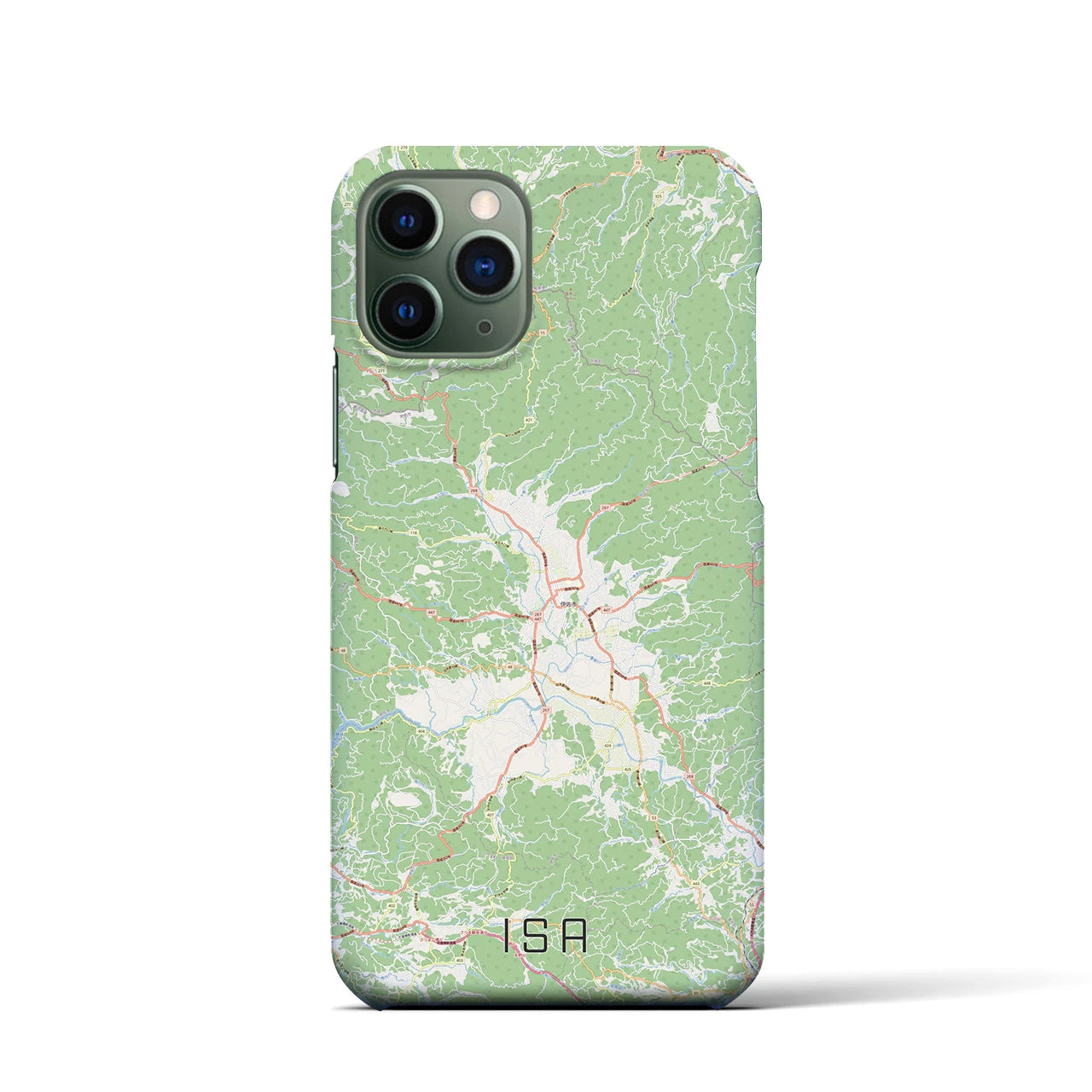 【伊佐(鹿児島県)】地図柄iPhoneケース(バックカバータイプ)