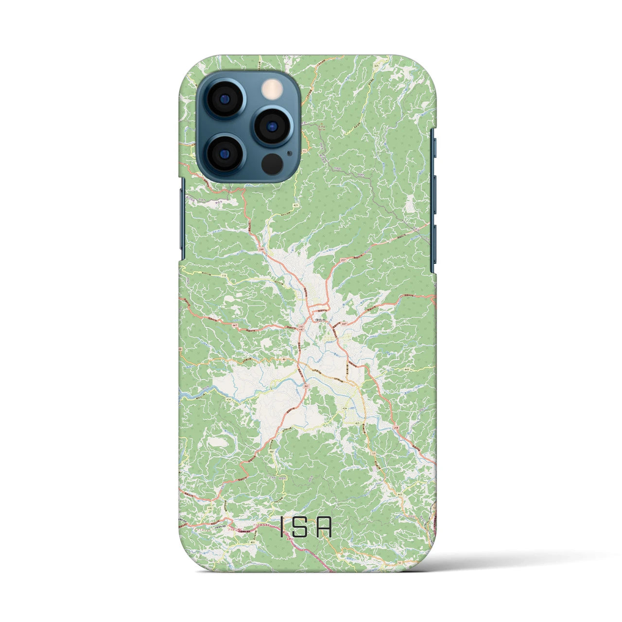 【伊佐(鹿児島県)】地図柄iPhoneケース(バックカバータイプ)