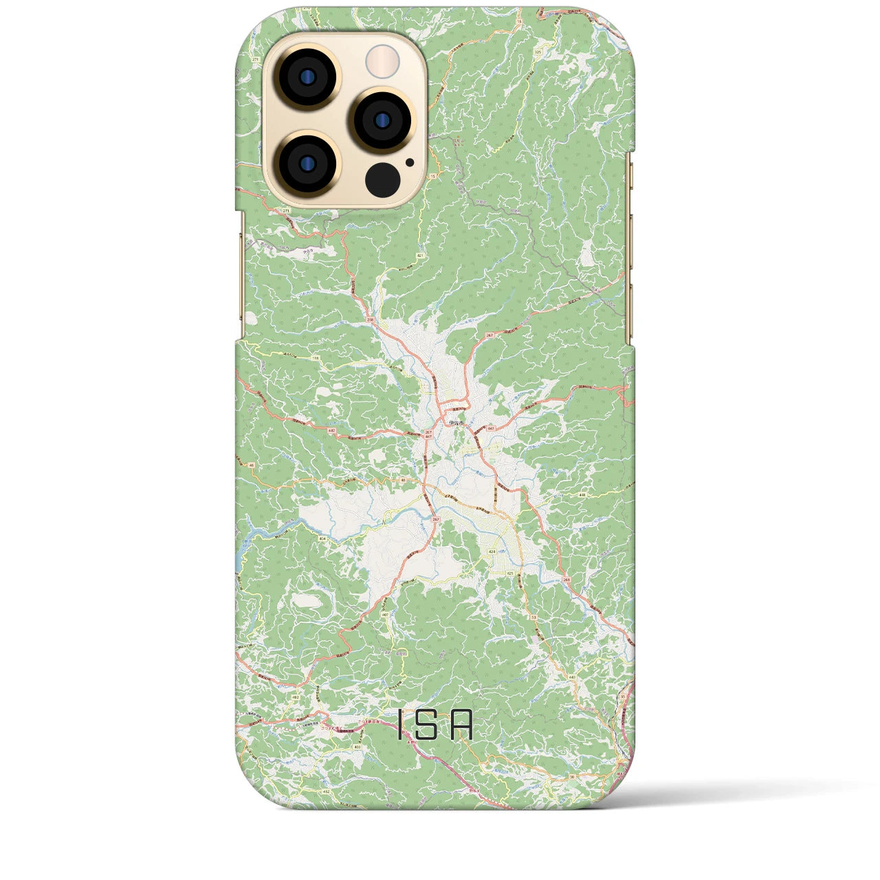 【伊佐(鹿児島県)】地図柄iPhoneケース(バックカバータイプ)