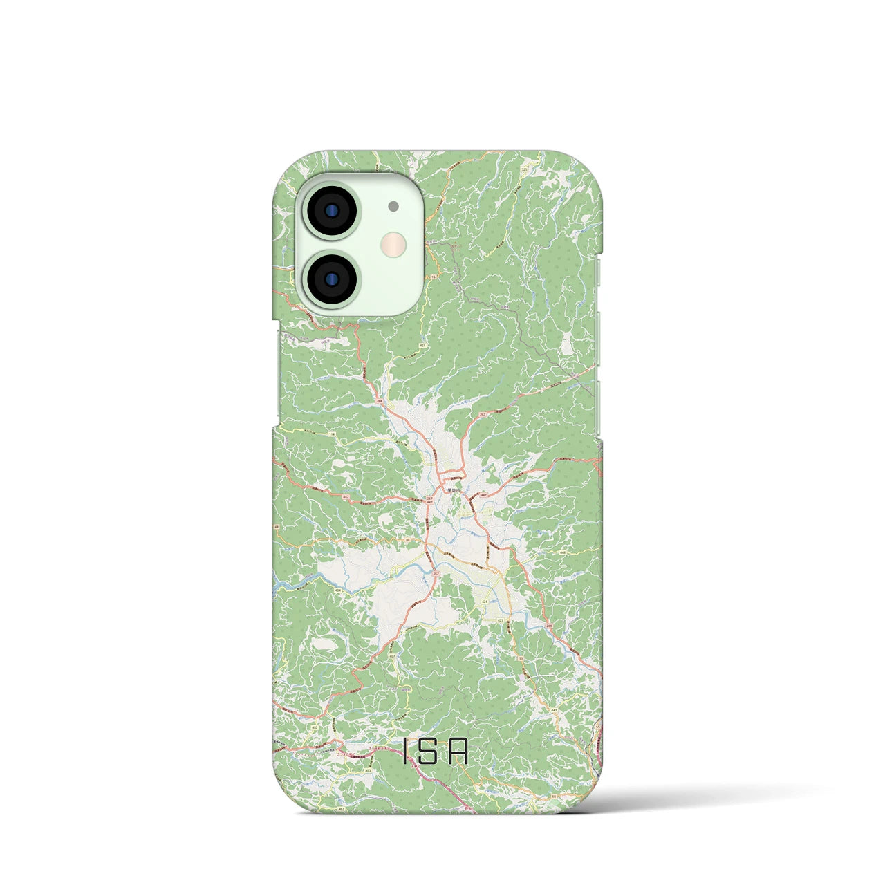 【伊佐(鹿児島県)】地図柄iPhoneケース(バックカバータイプ)