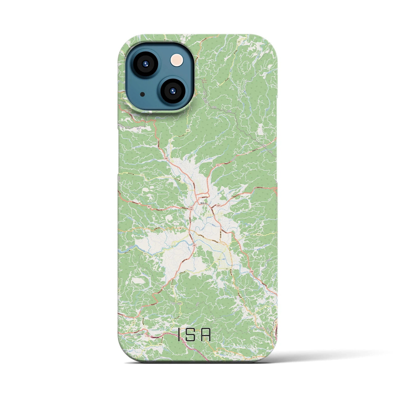 【伊佐(鹿児島県)】地図柄iPhoneケース(バックカバータイプ)