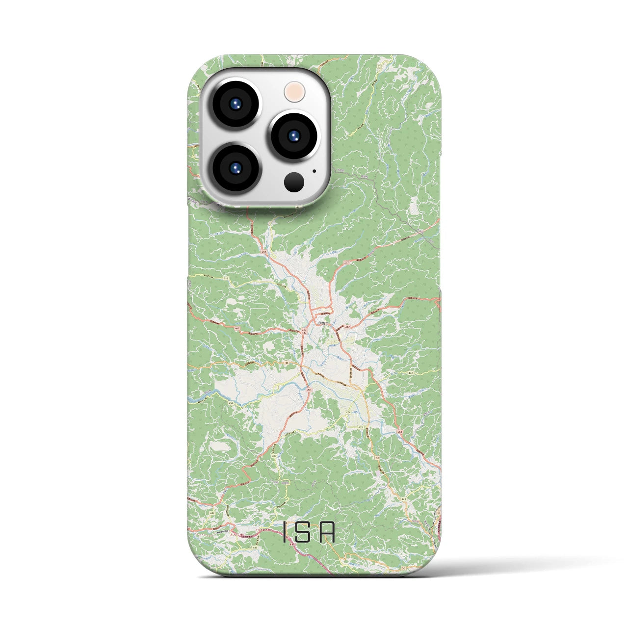 【伊佐(鹿児島県)】地図柄iPhoneケース(バックカバータイプ)