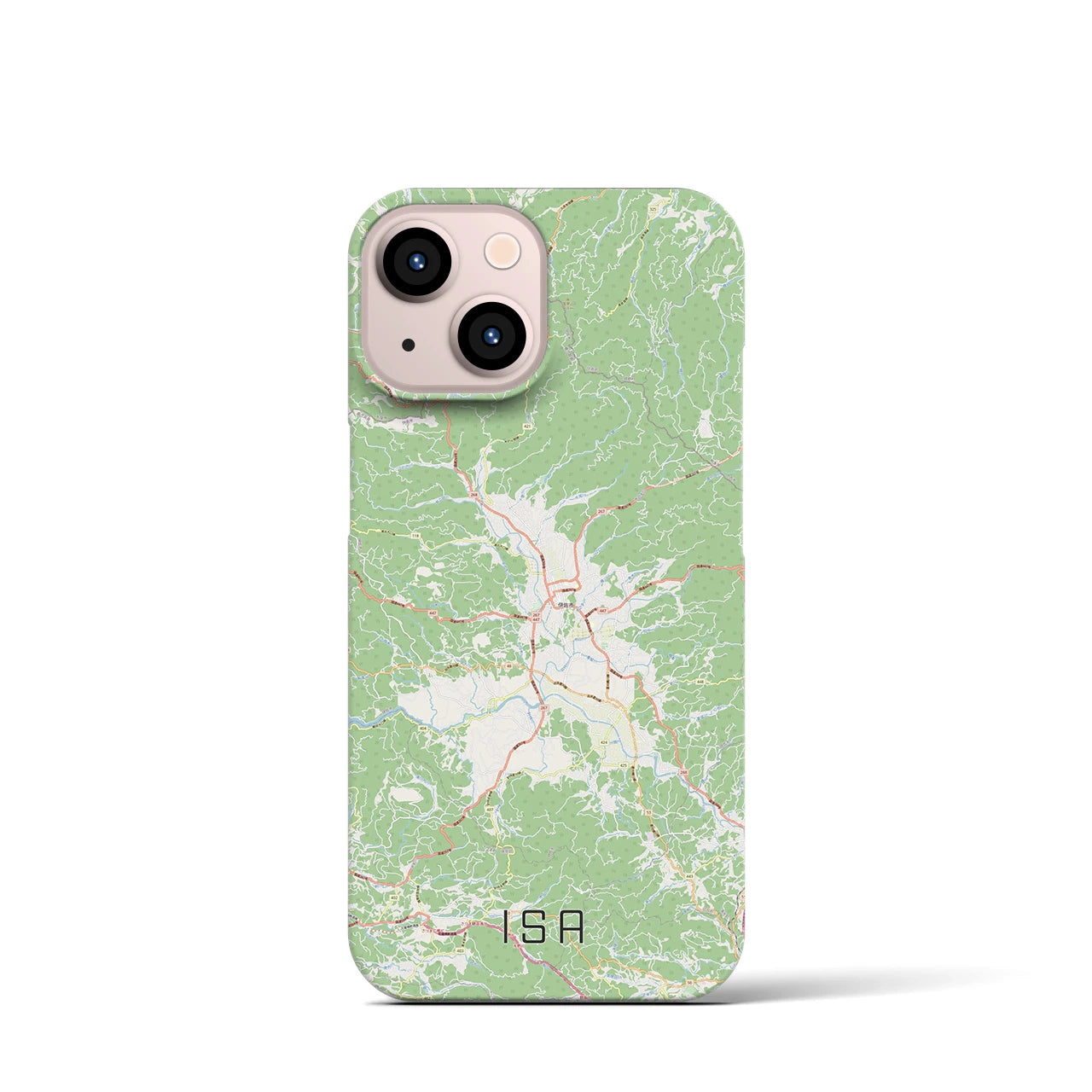 【伊佐(鹿児島県)】地図柄iPhoneケース(バックカバータイプ)
