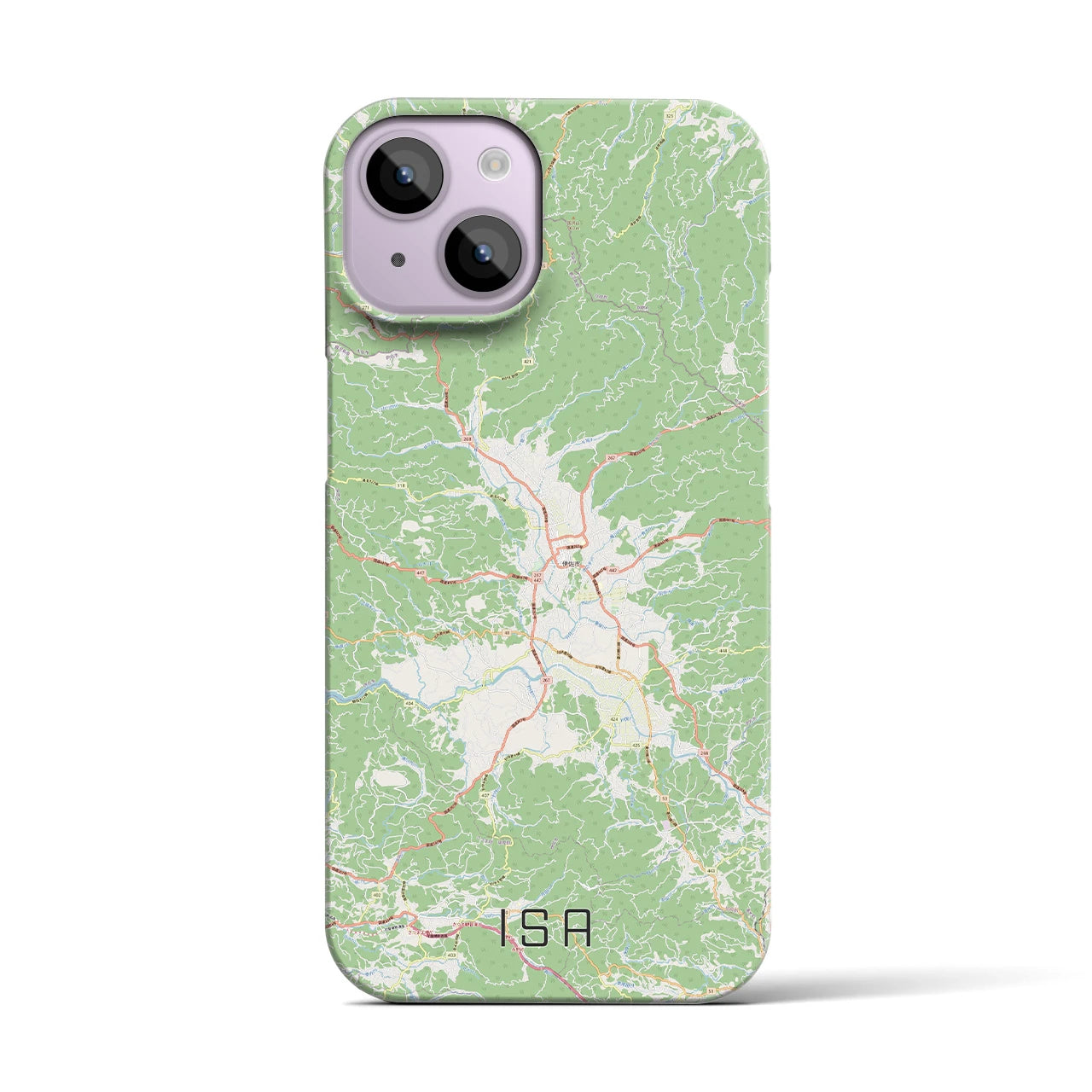 【伊佐(鹿児島県)】地図柄iPhoneケース(バックカバータイプ)