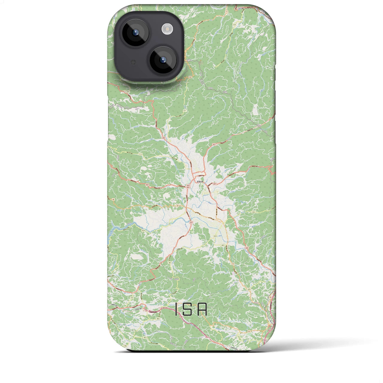 【伊佐(鹿児島県)】地図柄iPhoneケース(バックカバータイプ)