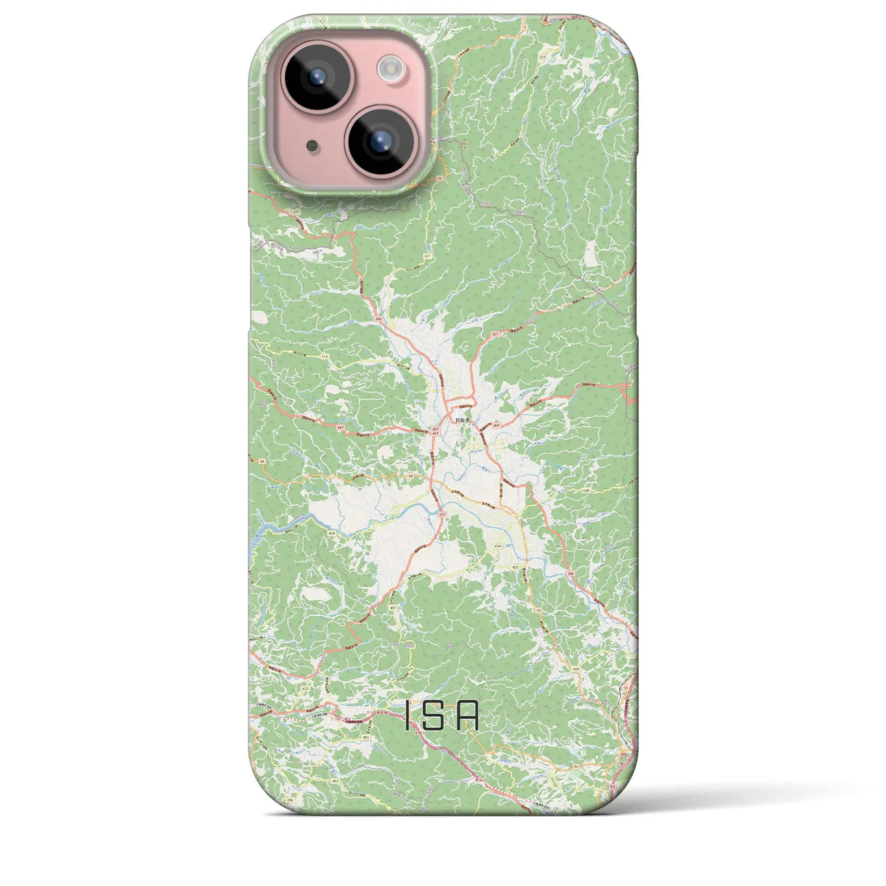 【伊佐(鹿児島県)】地図柄iPhoneケース(バックカバータイプ)