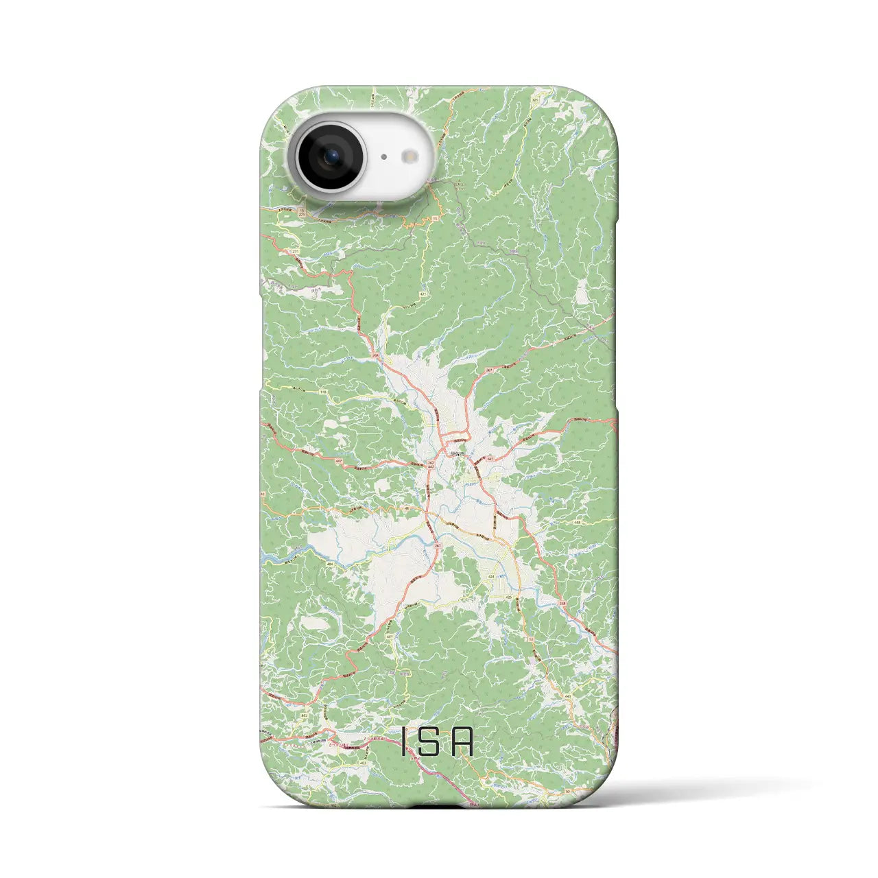 【伊佐(鹿児島県)】地図柄iPhoneケース(バックカバータイプ)