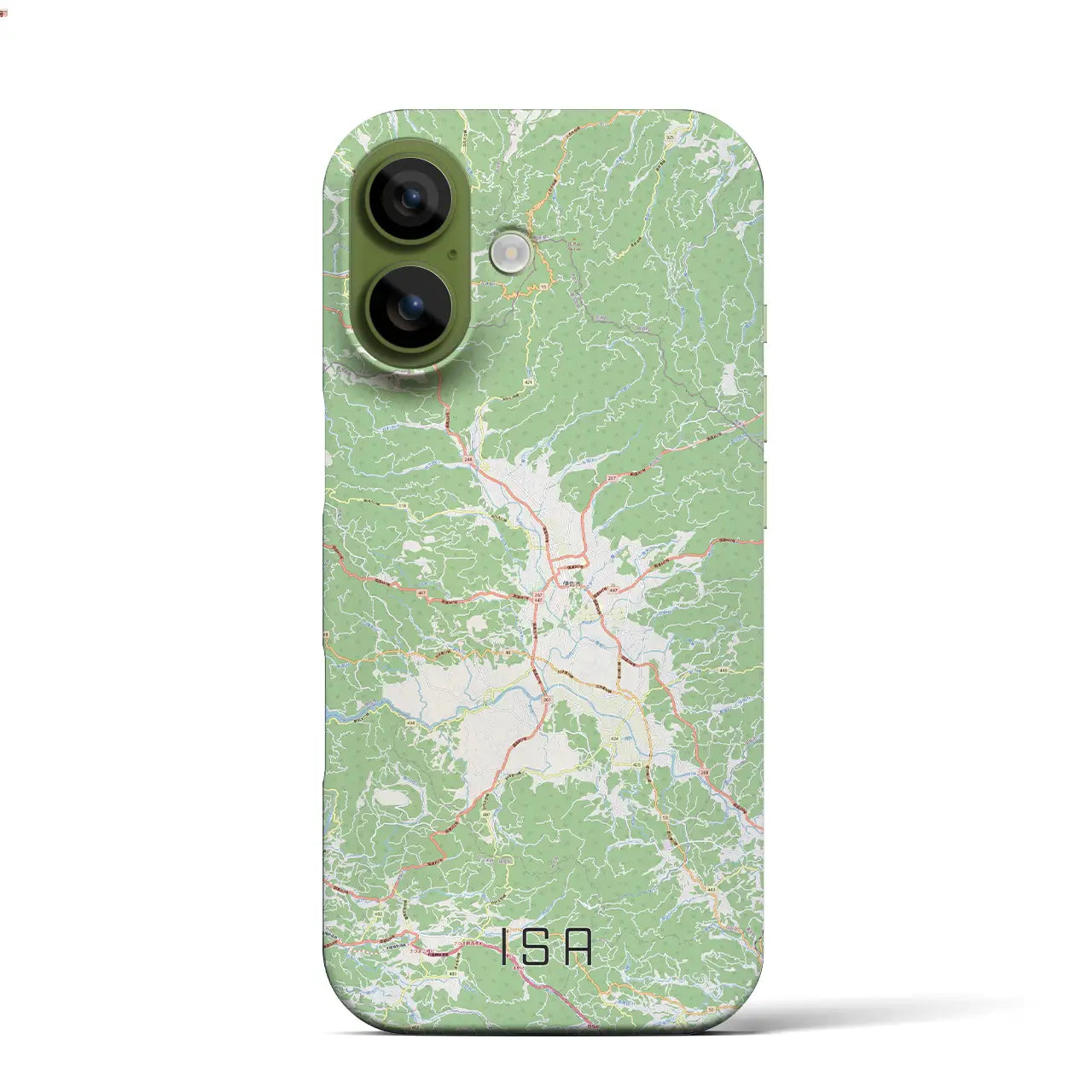 【伊佐(鹿児島県)】地図柄iPhoneケース(バックカバータイプ)