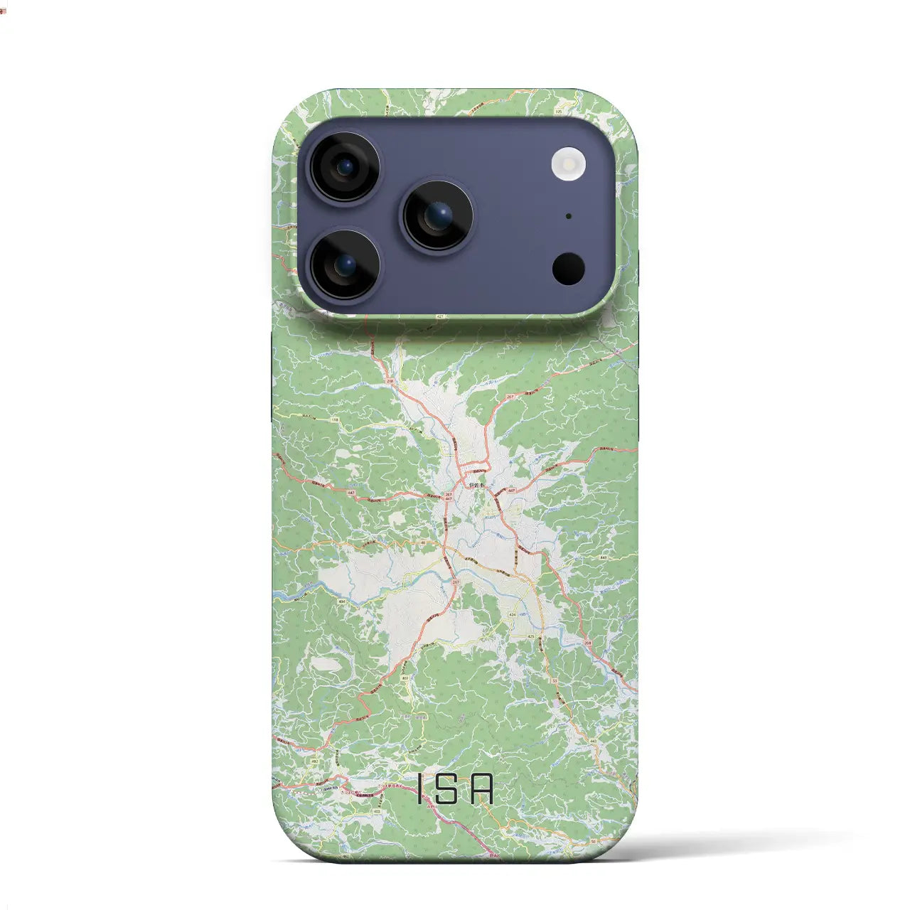 【伊佐(鹿児島県)】地図柄iPhoneケース(バックカバータイプ)