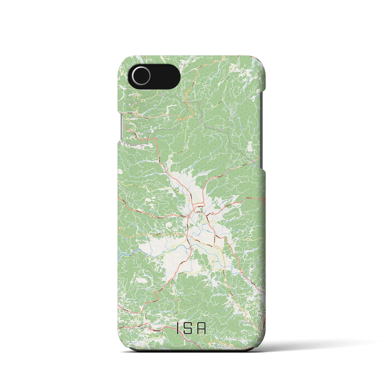 【伊佐(鹿児島県)】地図柄iPhoneケース(バックカバータイプ)