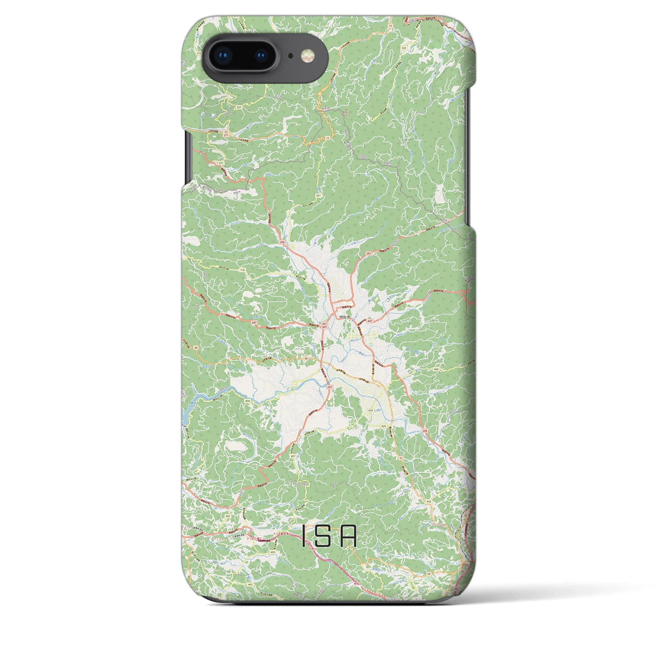 【伊佐(鹿児島県)】地図柄iPhoneケース(バックカバータイプ)