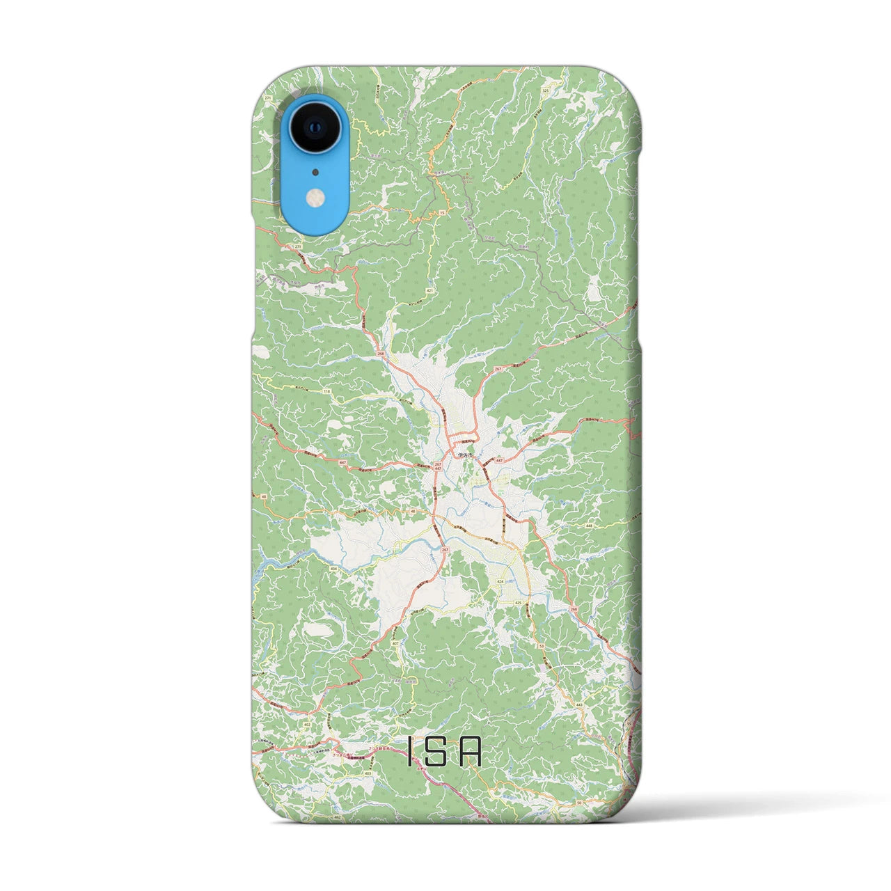 【伊佐(鹿児島県)】地図柄iPhoneケース(バックカバータイプ)