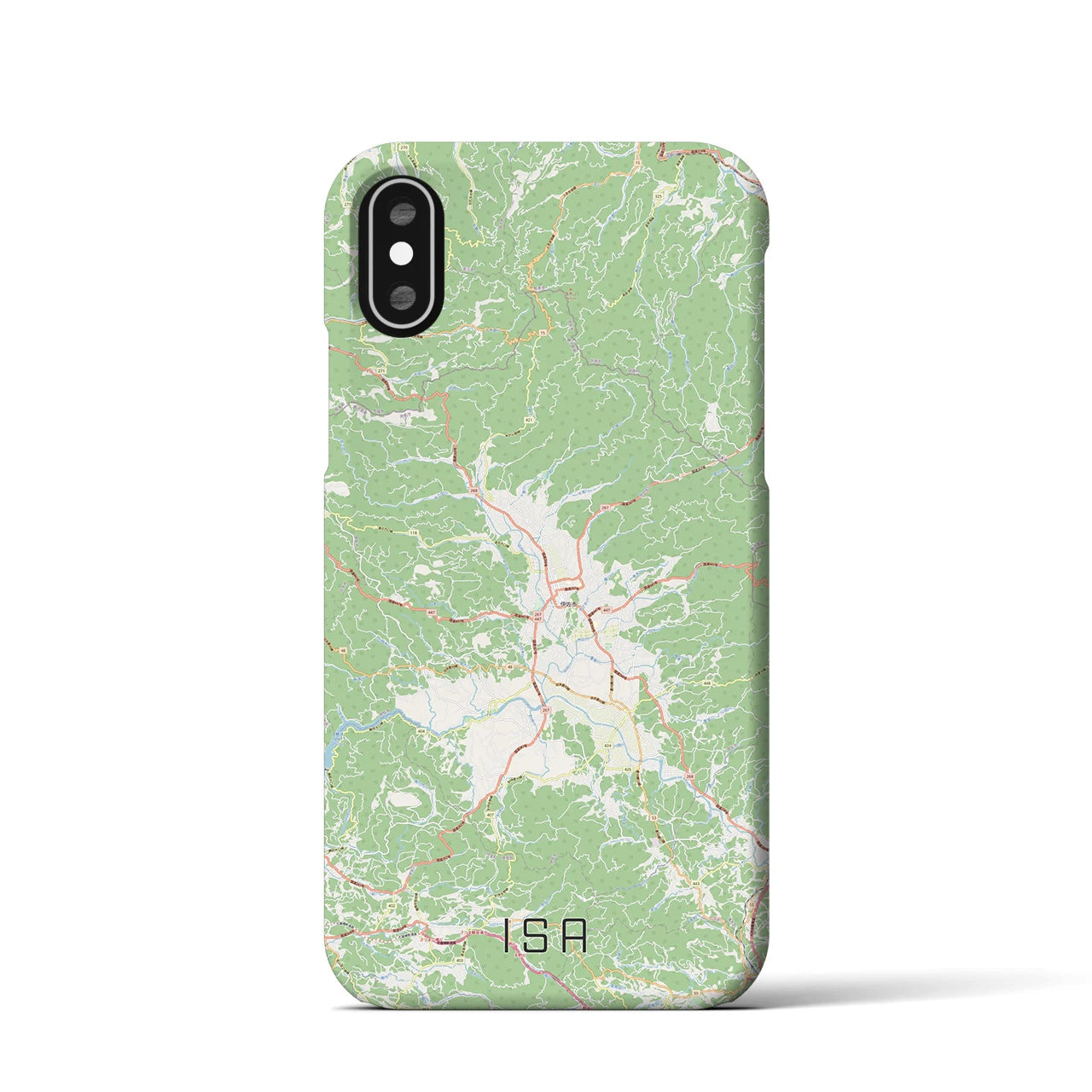 【伊佐(鹿児島県)】地図柄iPhoneケース(バックカバータイプ)