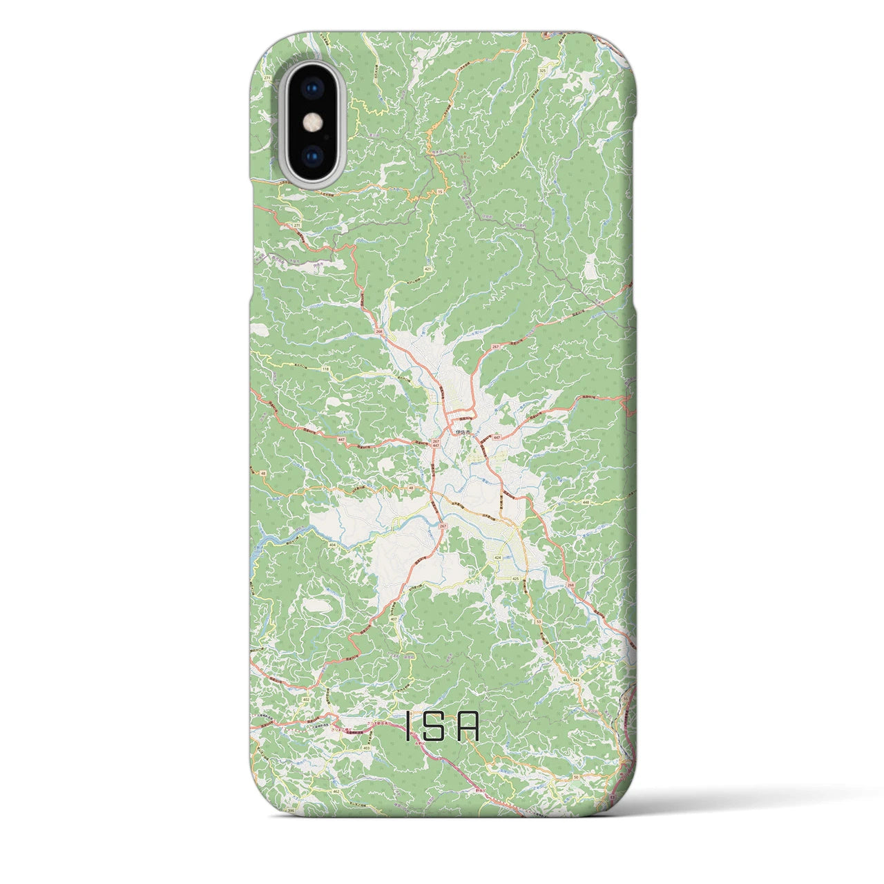 【伊佐(鹿児島県)】地図柄iPhoneケース(バックカバータイプ)
