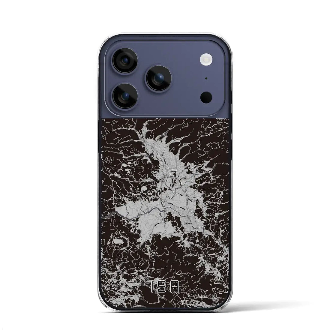 【伊佐(鹿児島県)】地図柄iPhoneケース(クリアタイプ)