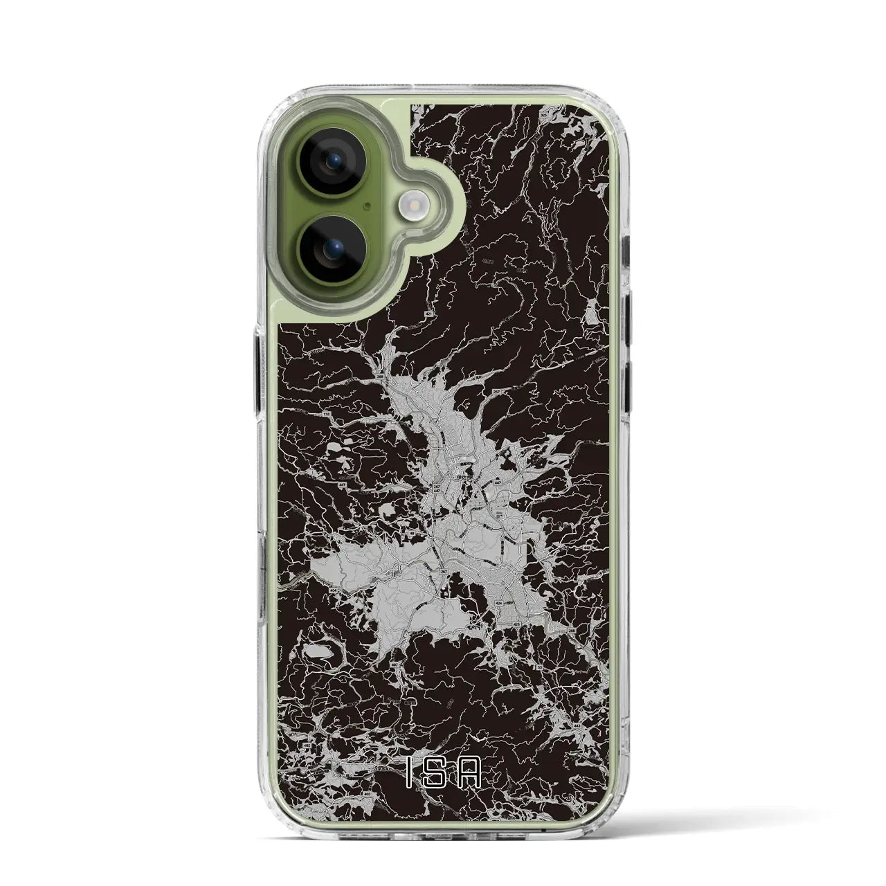 【伊佐(鹿児島県)】地図柄iPhoneケース(MagSafeタイプ)