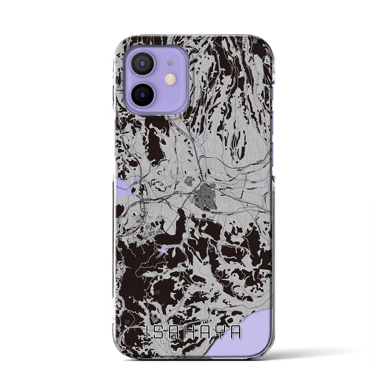 【諫早(長崎県)】地図柄iPhoneケース(クリアタイプ)