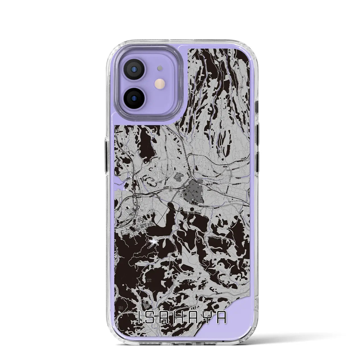 【諫早(長崎県)】地図柄iPhoneケース(MagSafeタイプ)