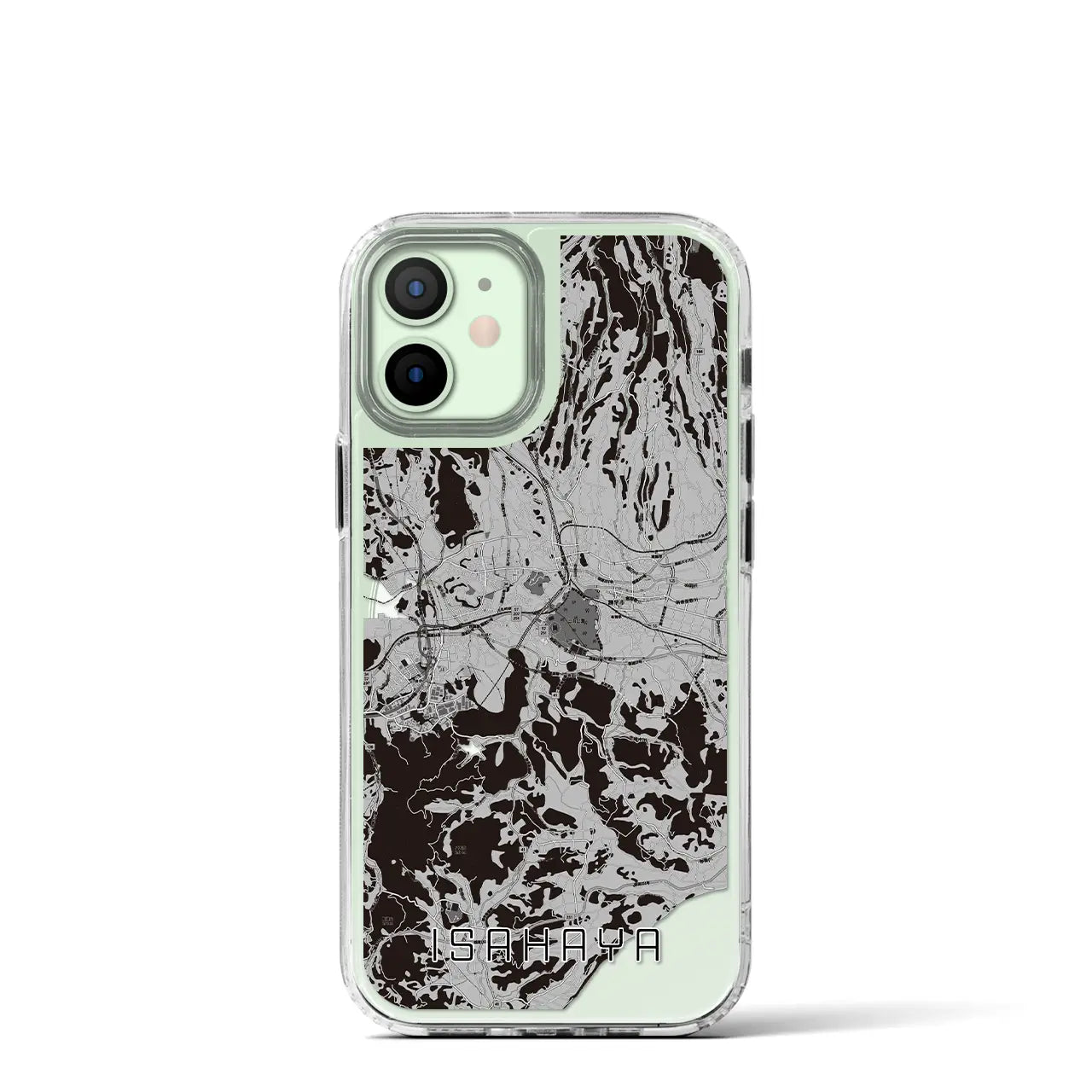 【諫早(長崎県)】地図柄iPhoneケース(MagSafeタイプ)