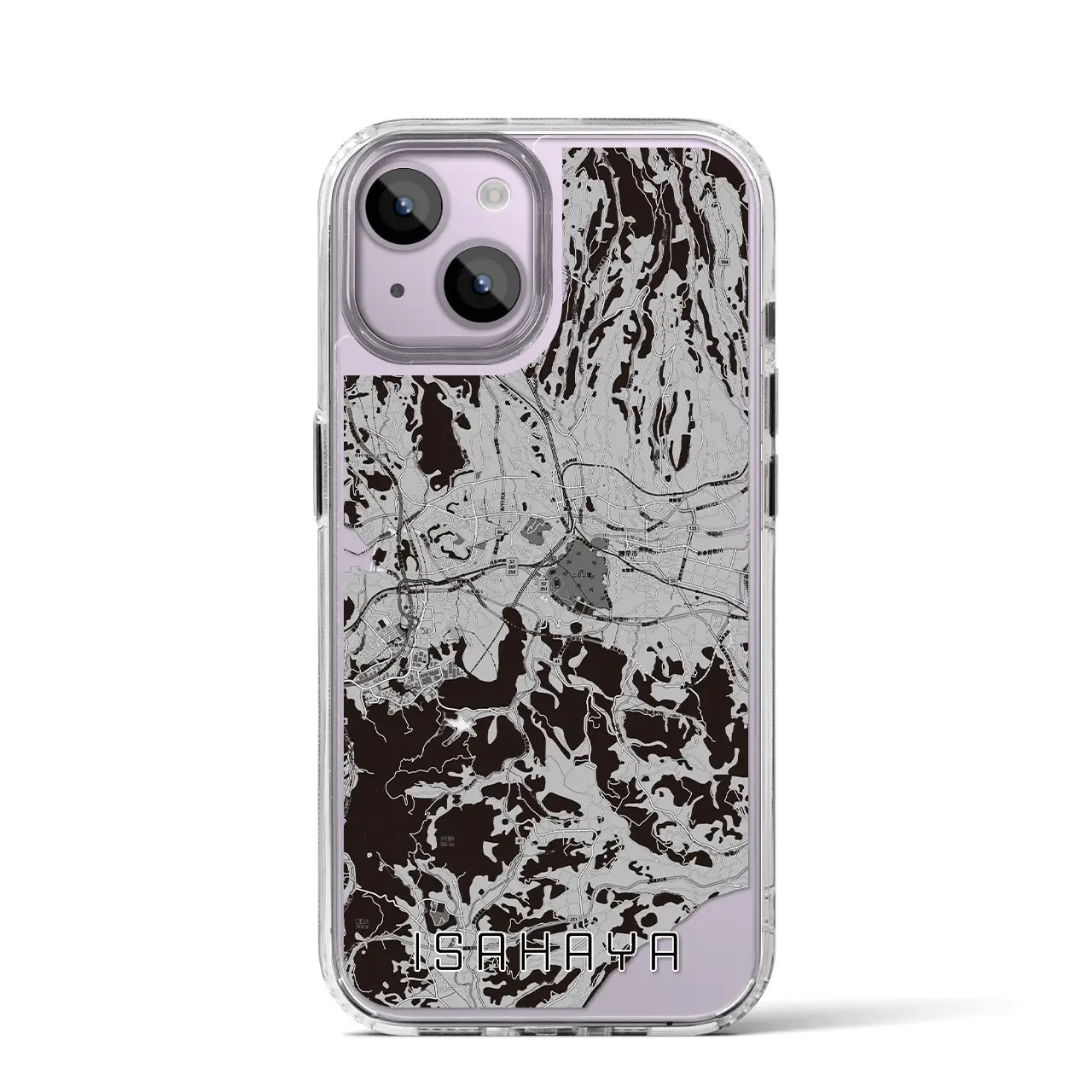 【諫早(長崎県)】地図柄iPhoneケース(MagSafeタイプ)