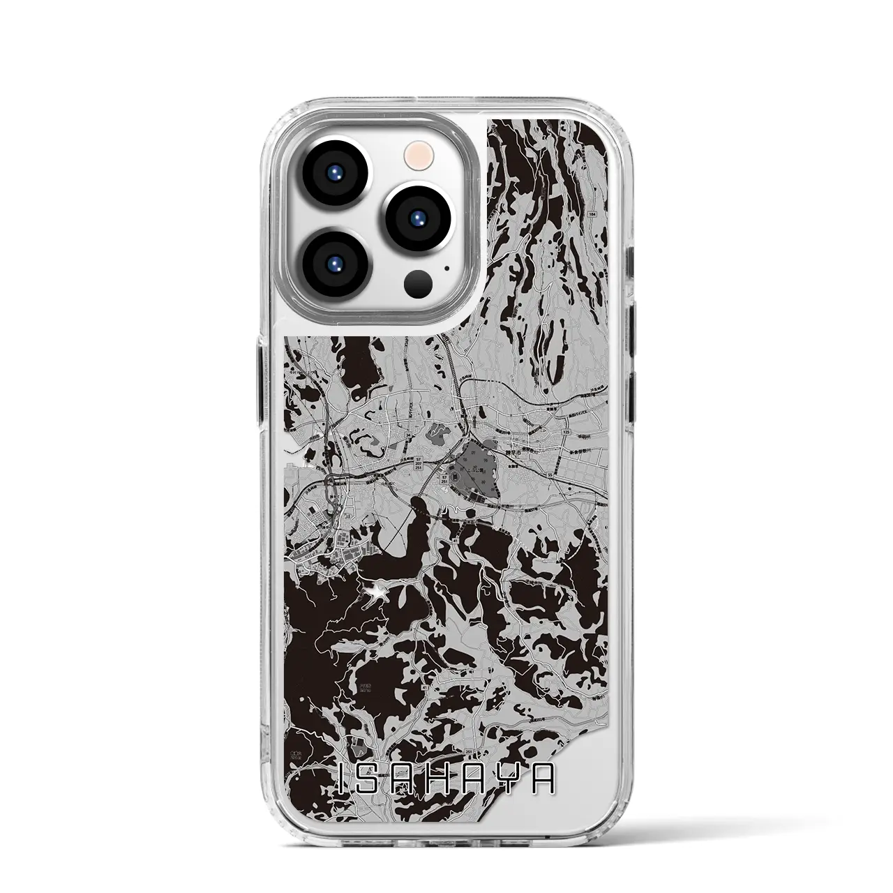 【諫早(長崎県)】地図柄iPhoneケース(MagSafeタイプ)