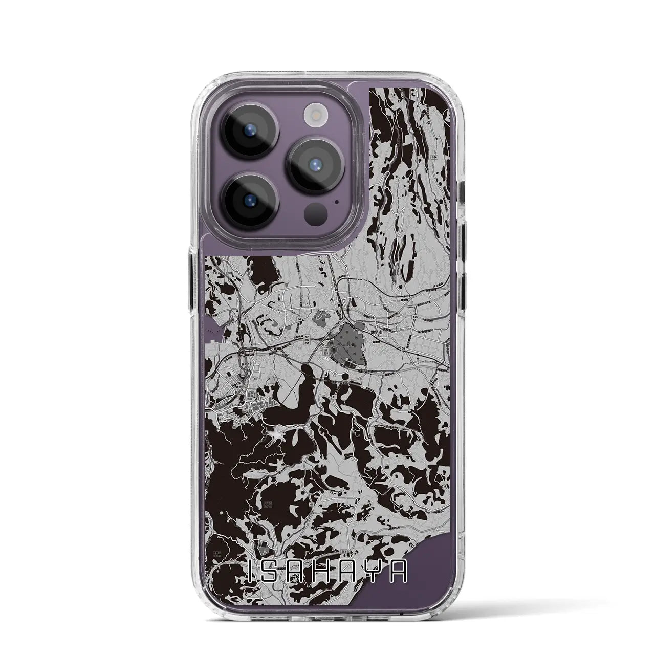 【諫早(長崎県)】地図柄iPhoneケース(MagSafeタイプ)