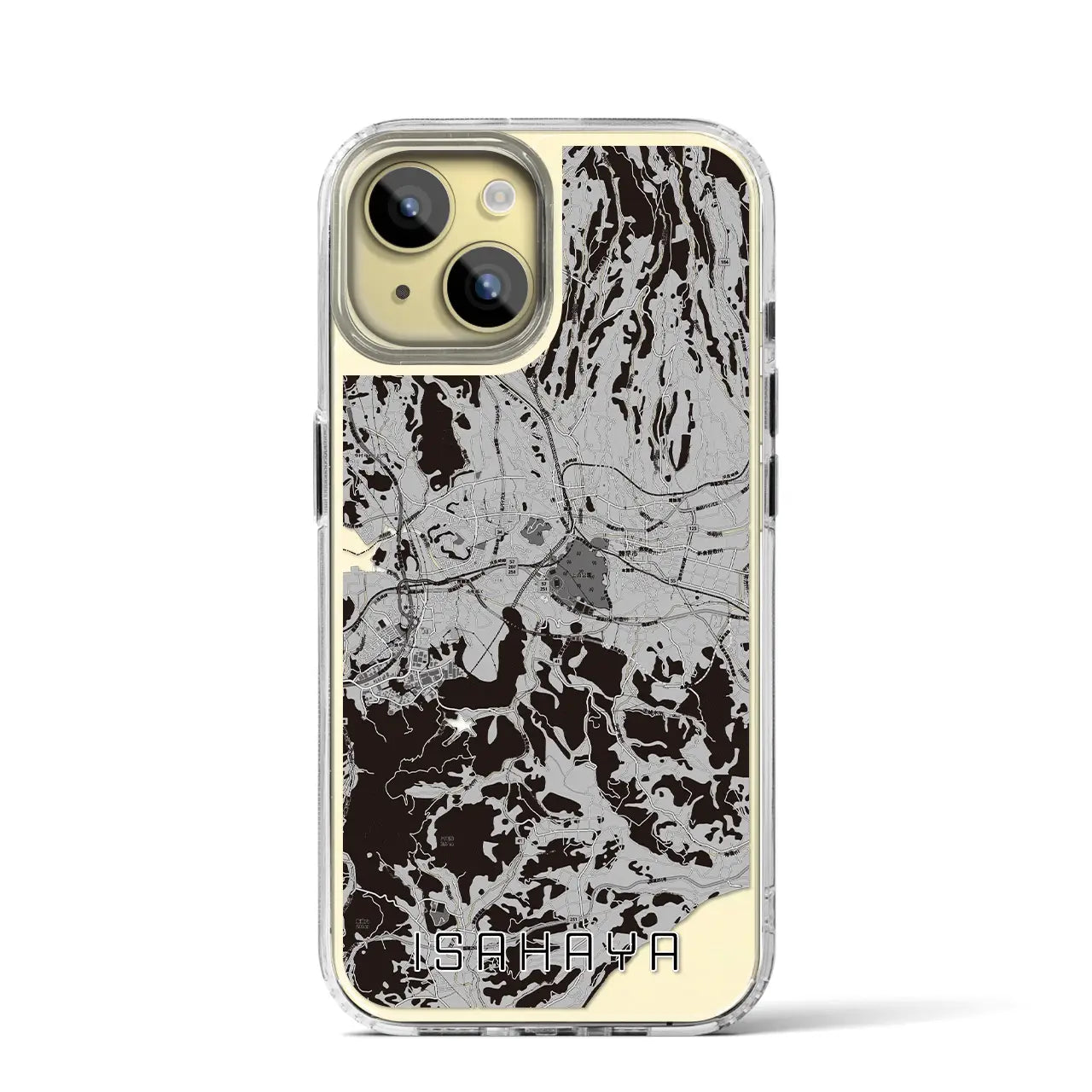 【諫早(長崎県)】地図柄iPhoneケース(MagSafeタイプ)