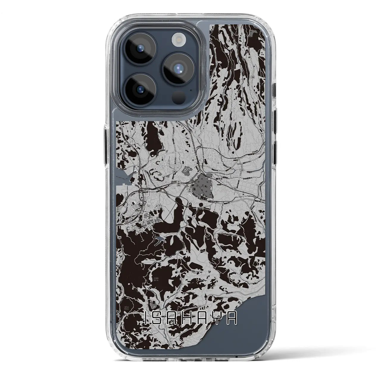 【諫早(長崎県)】地図柄iPhoneケース(MagSafeタイプ)