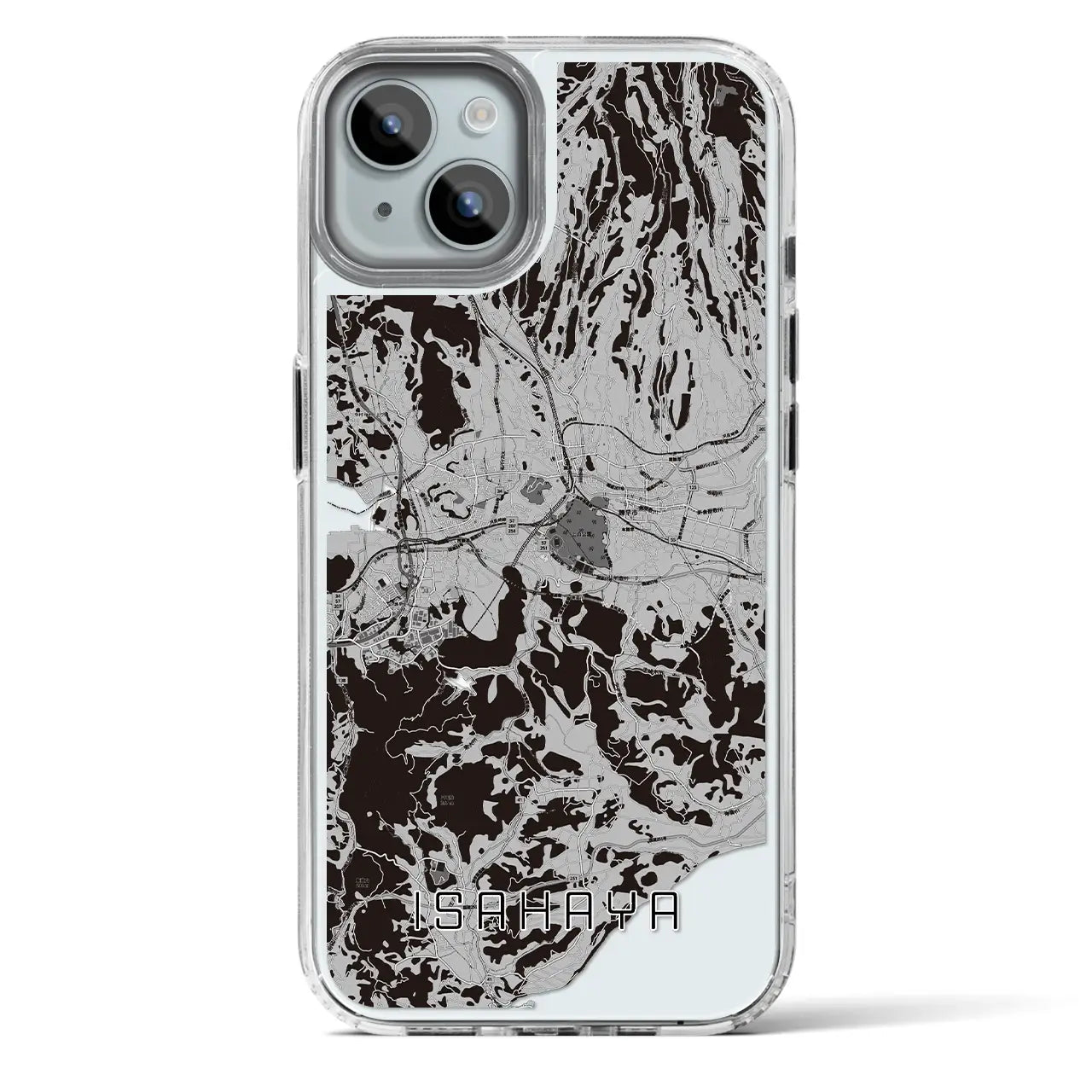 【諫早(長崎県)】地図柄iPhoneケース(MagSafeタイプ)