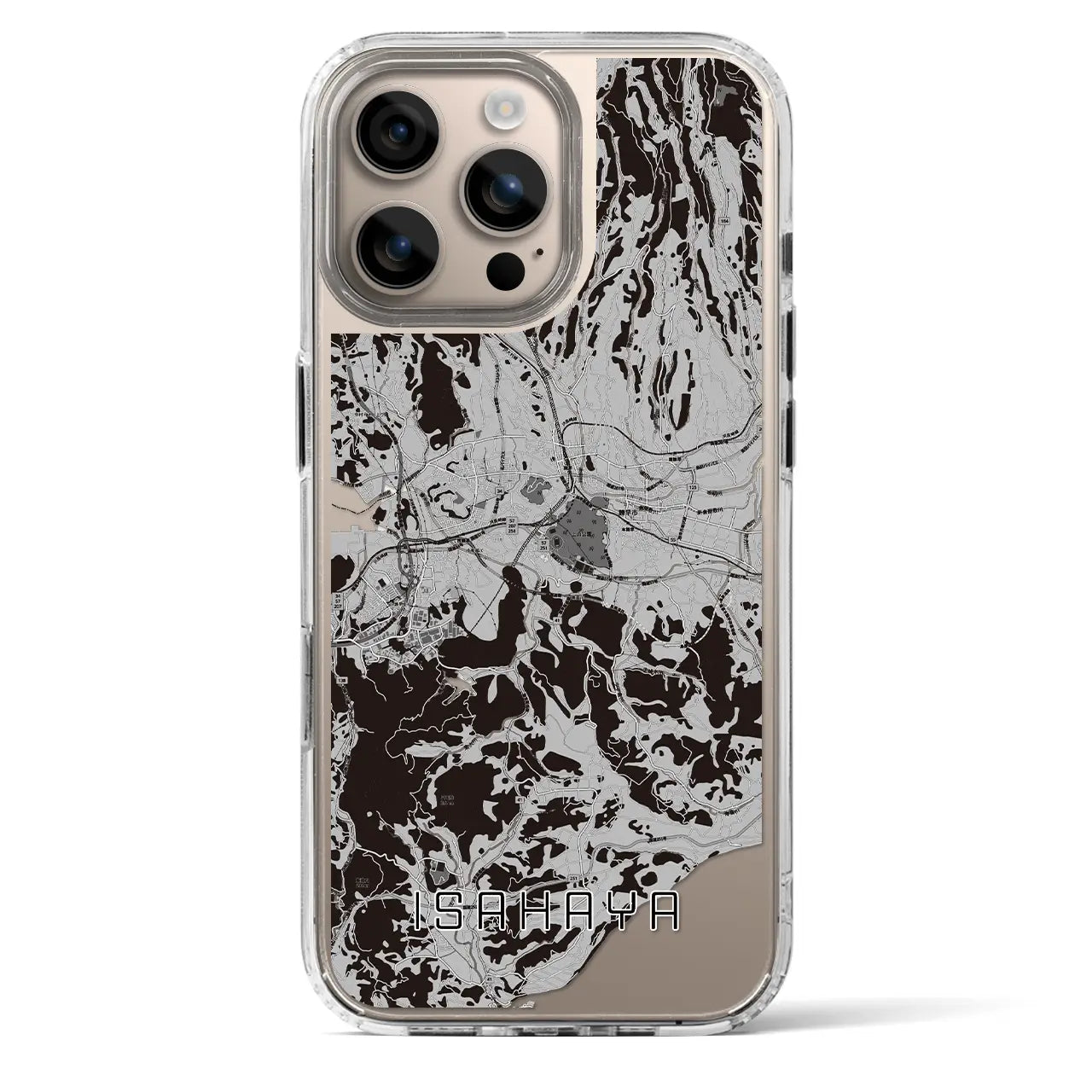 【諫早(長崎県)】地図柄iPhoneケース(MagSafeタイプ)