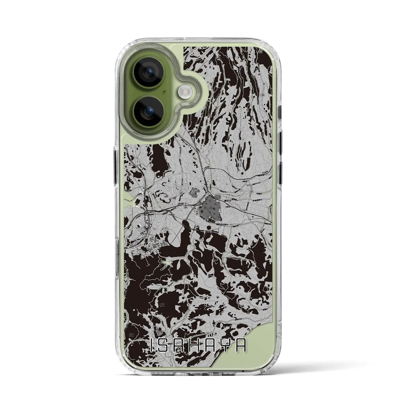 【諫早(長崎県)】地図柄iPhoneケース(MagSafeタイプ)