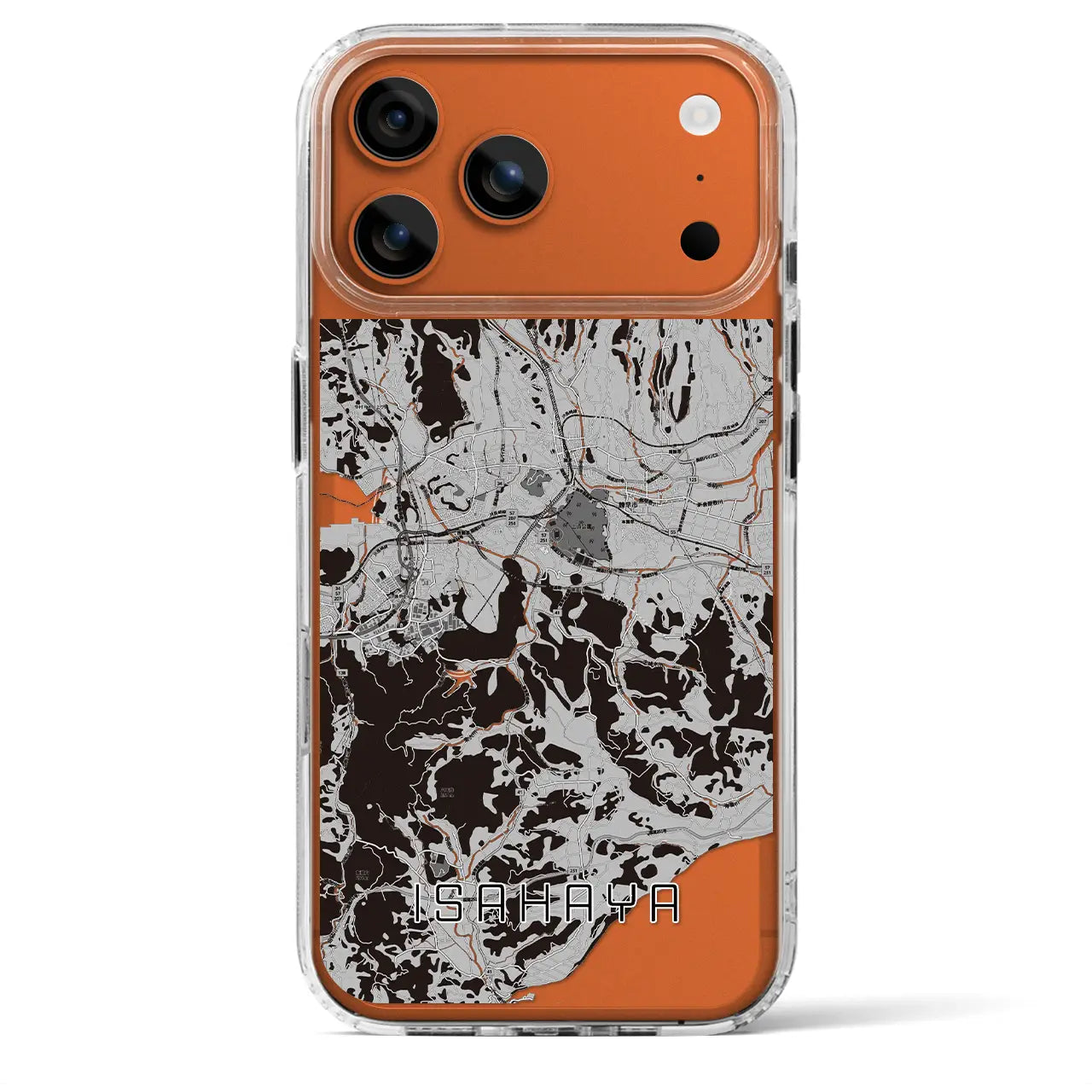 【諫早(長崎県)】地図柄iPhoneケース(MagSafeタイプ)