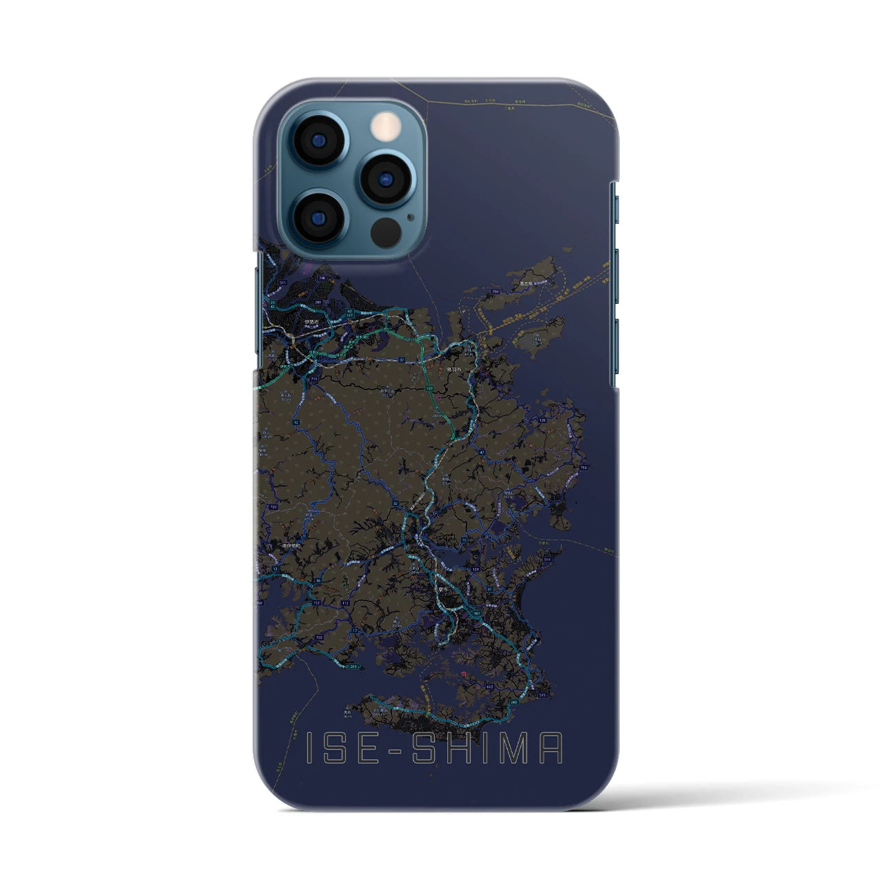 【伊勢志摩(三重県)】地図柄iPhoneケース(バックカバータイプ)