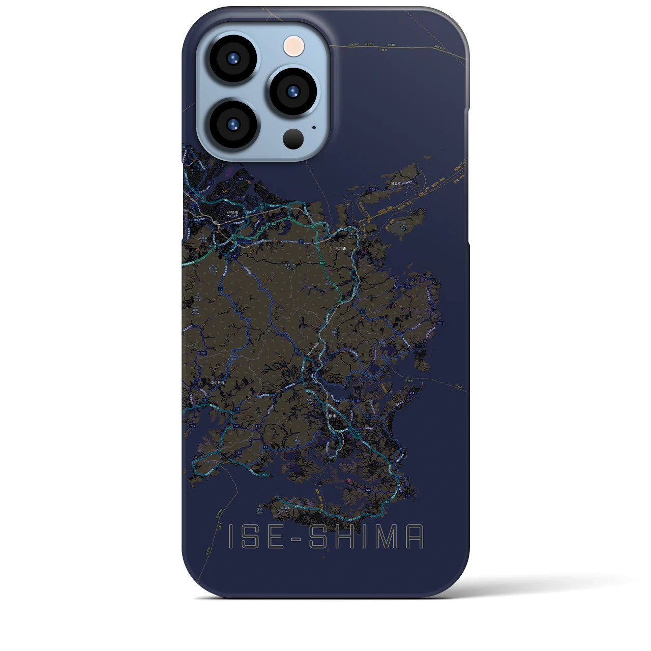 【伊勢志摩(三重県)】地図柄iPhoneケース(バックカバータイプ)