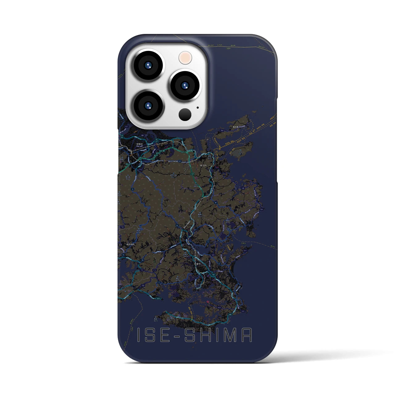 【伊勢志摩(三重県)】地図柄iPhoneケース(バックカバータイプ)
